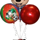 Mickey Mouse foliový balónek kulatý 38x40 cm